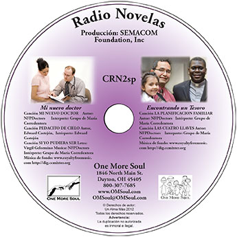 Mi Nuevo Doctor es una historia de una famila que de una u otra forma experimenta los efectos adversos de la pildora anticonceptive. Afortunadamente la tia conoce un nuevo doctor que le aclara muchas dudas y le ensena un metodo natural no solo para planificar la familia sino tambien para cuidar la salud reproductiva.
   Encontrando Un Tesoro es la historia de  una pareja joven de inmigrantes que por desconocimiento de las ensenanzas de la iglesia usan mulitples metodos de anticoncepcion artificial. Despues de mucho sufrimiento, siguen el con sejo de su parroco y verdaderamente encuentran un tesoro.